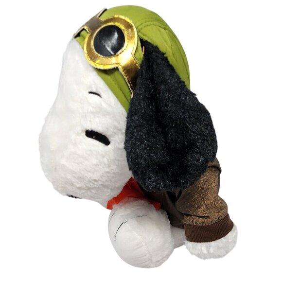 Vintage Build A Bear Peanuts Snoopy Flying Ace Aviator Plush 17” Jacket Scarf - Picture 3 of 8